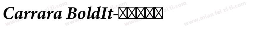 Carrara BoldIt字体转换
